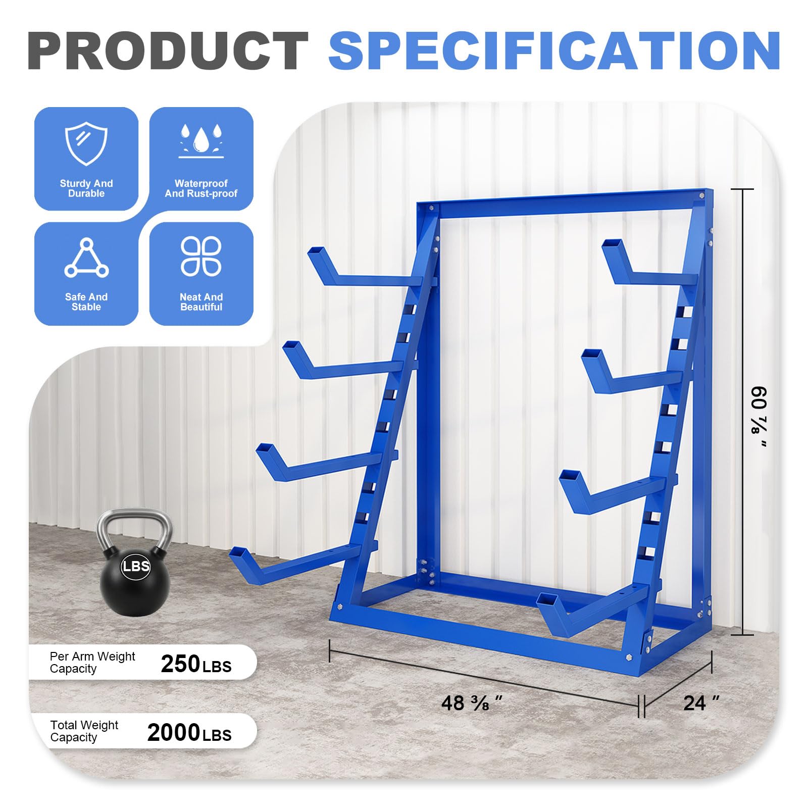 Steel Lumber & Pipe Storage Rack