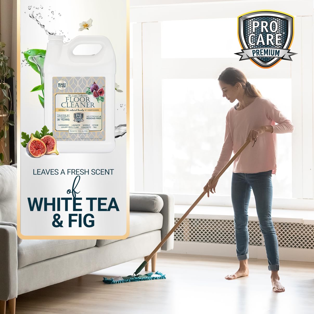 White Tea & Fig Floor Cleaner (128 Fl Oz)