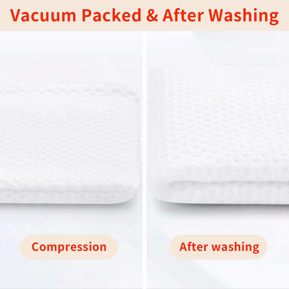 100% Cotton Waffle Weave Kitchen Dish Towels 18 (18 Count)