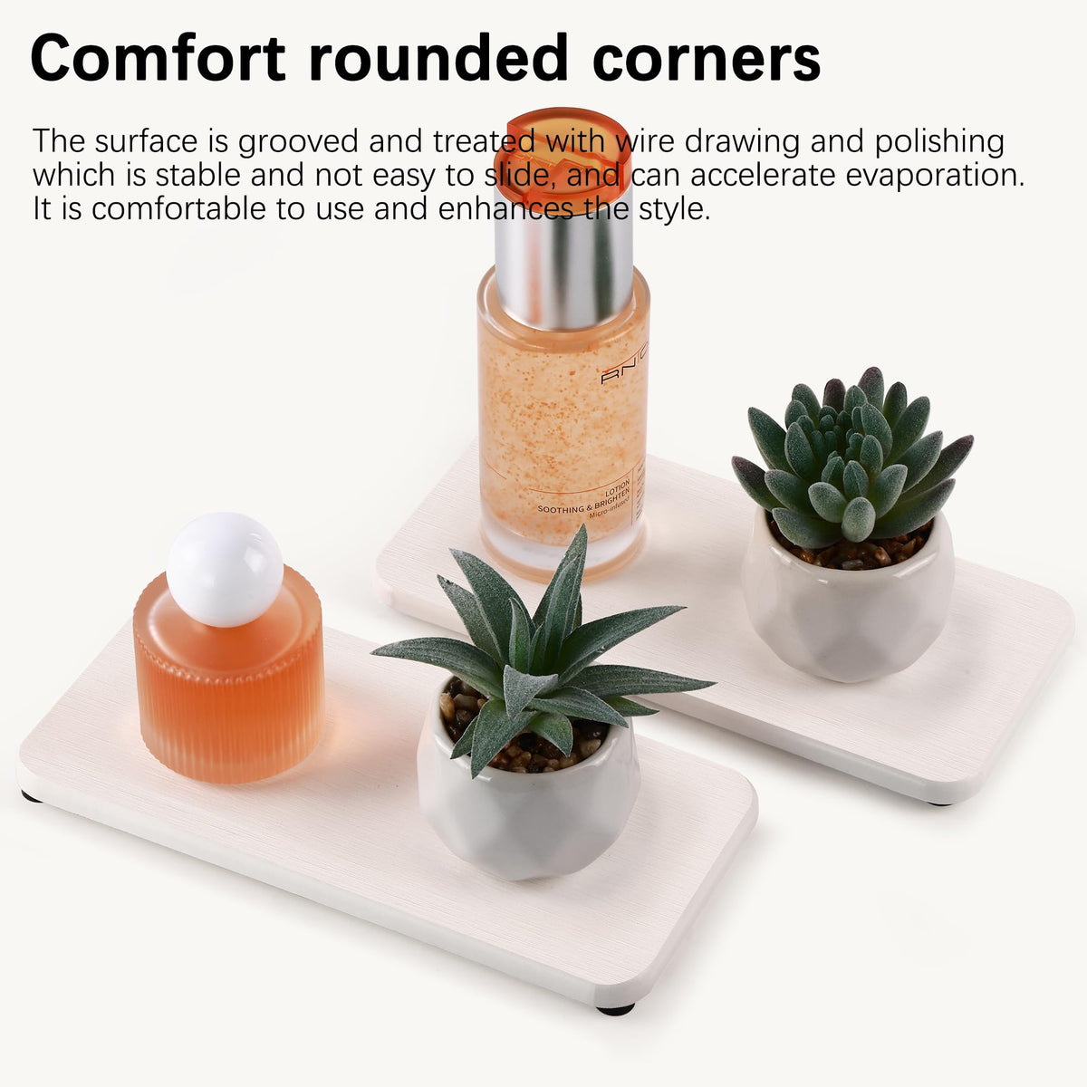 2 Pcs Sink Stone Soap Trays (2 Count)