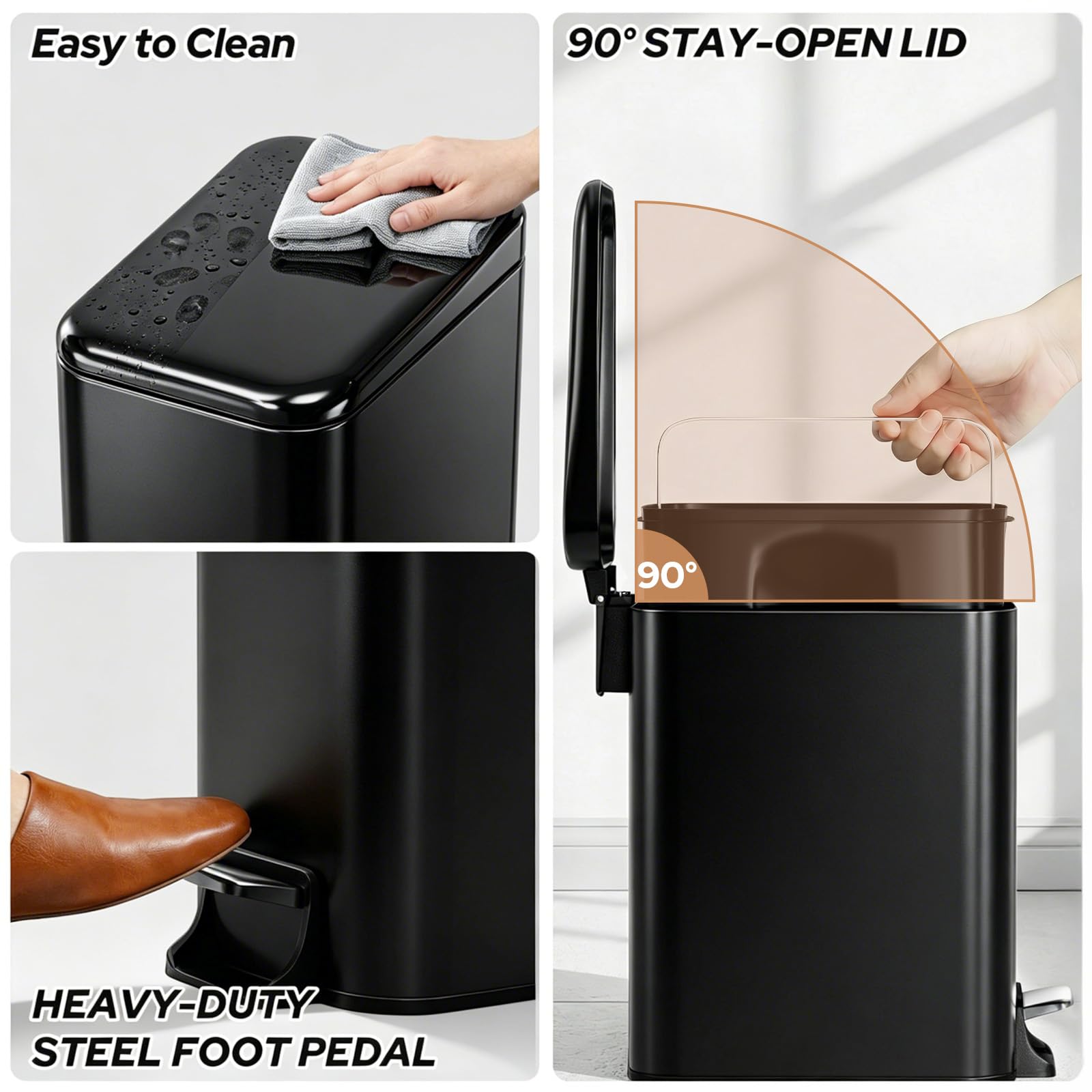 Small Bathroom Trash Can w