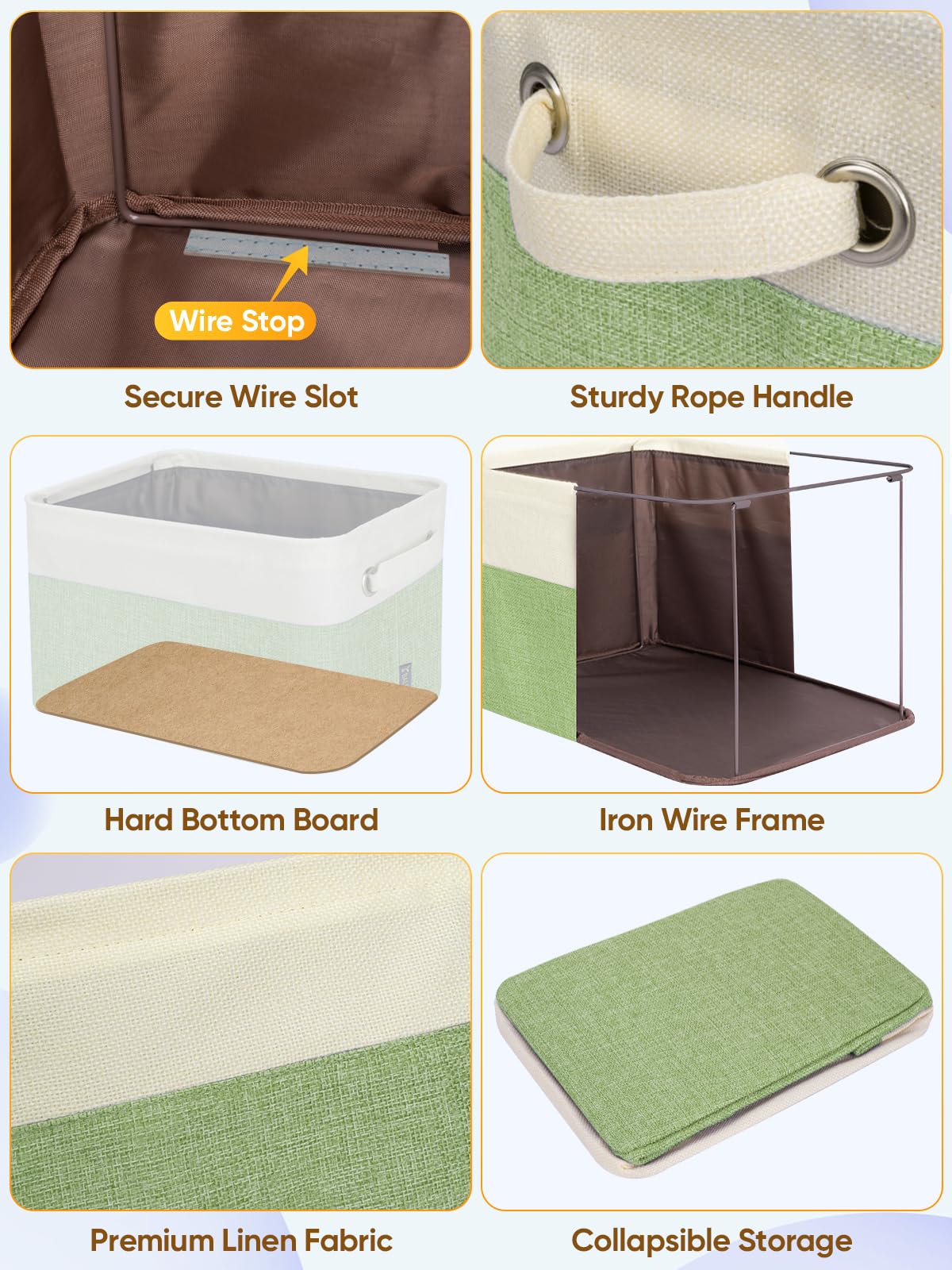 2 Pack Fabric Closet Storage Bins for Shelves (2 Count)