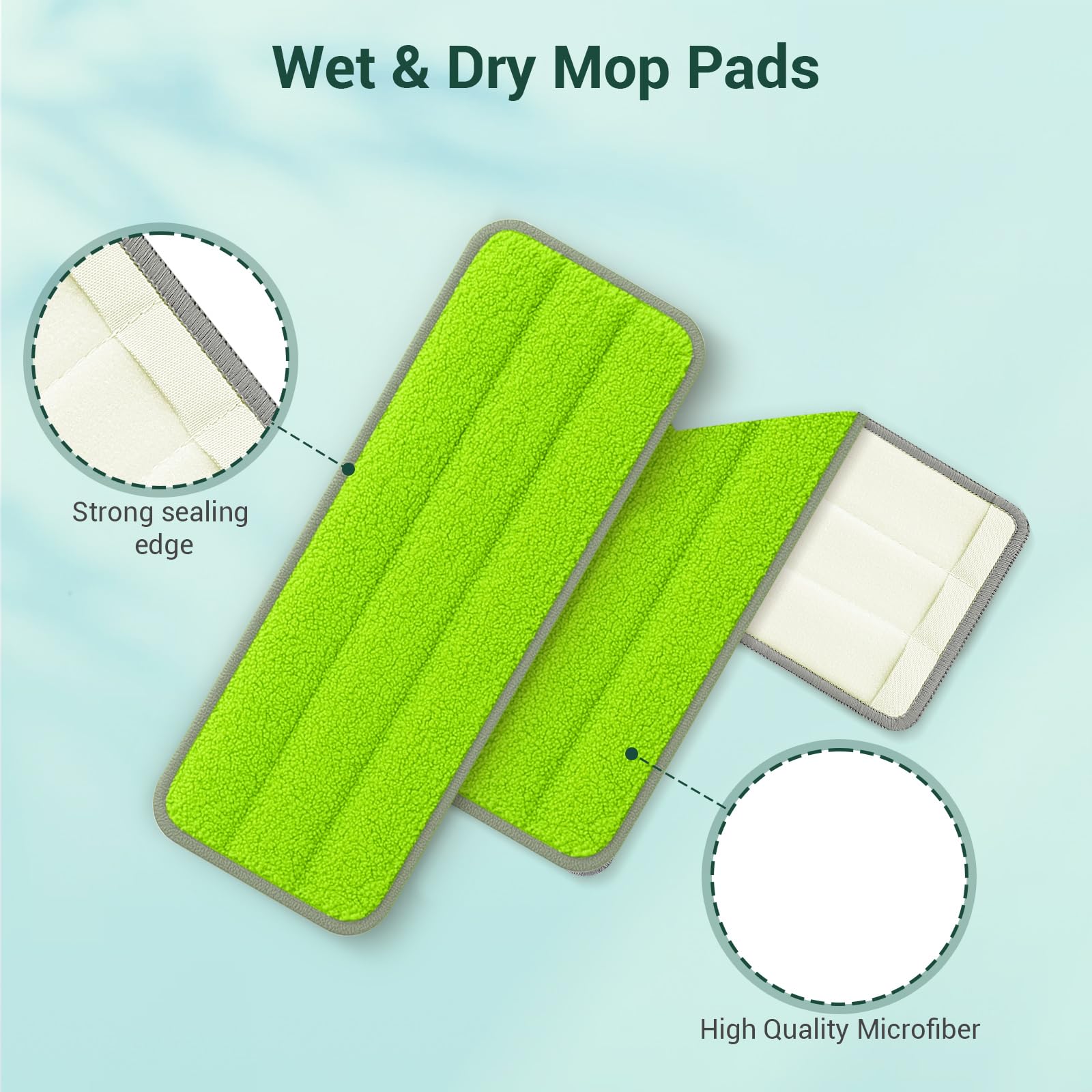 10Pcs Mop Replacement Pads (10 Count)