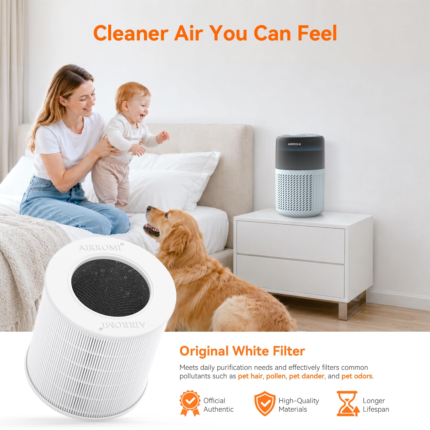 HEPA Air Purifier for Bedroom&Home