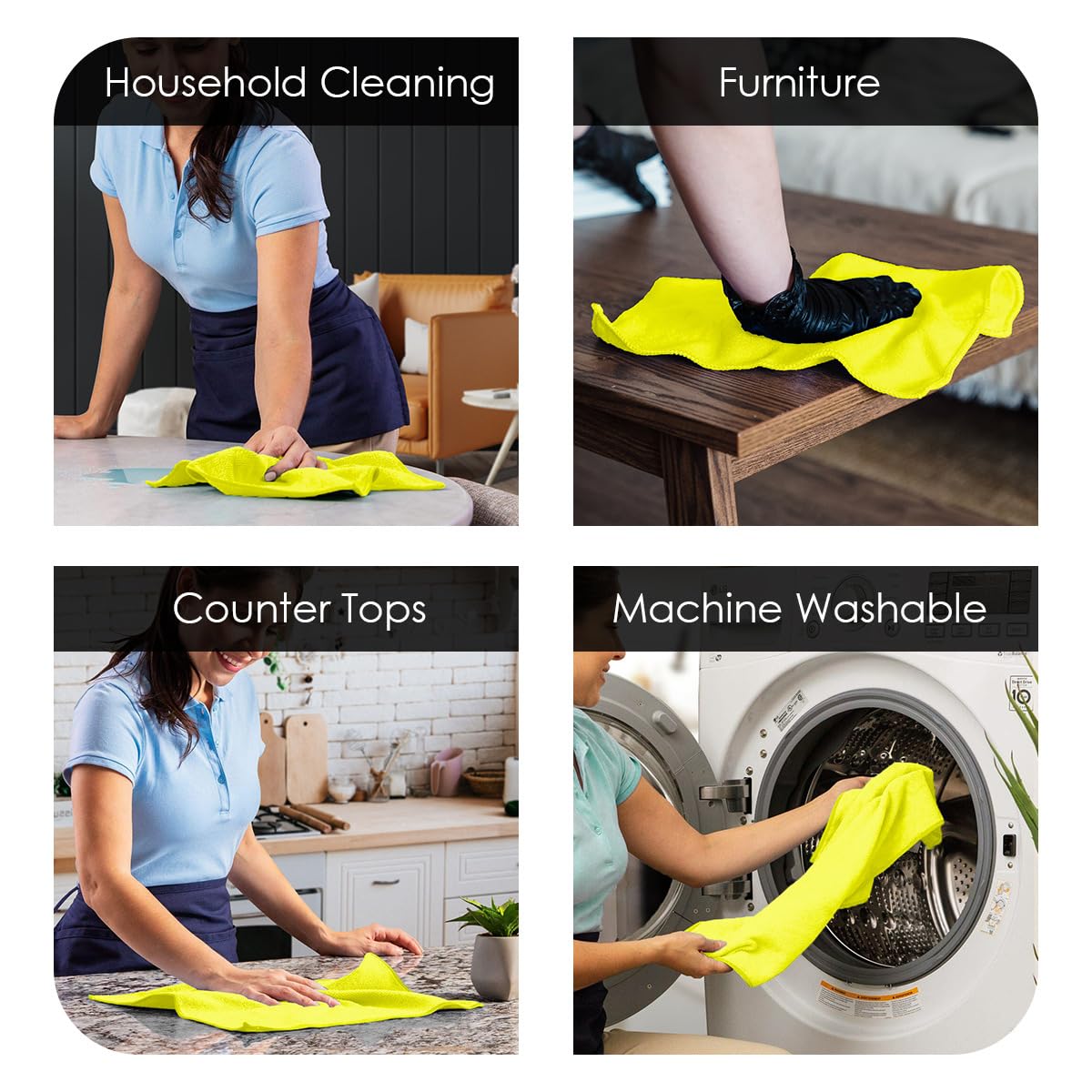 Microfiber Cleaning Cloths (12 Count)