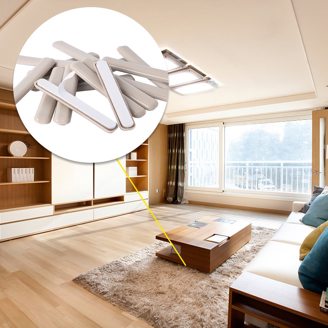 16 Pack Self Stick Furniture Movers Sliders Strip for Carpet (16 Count)