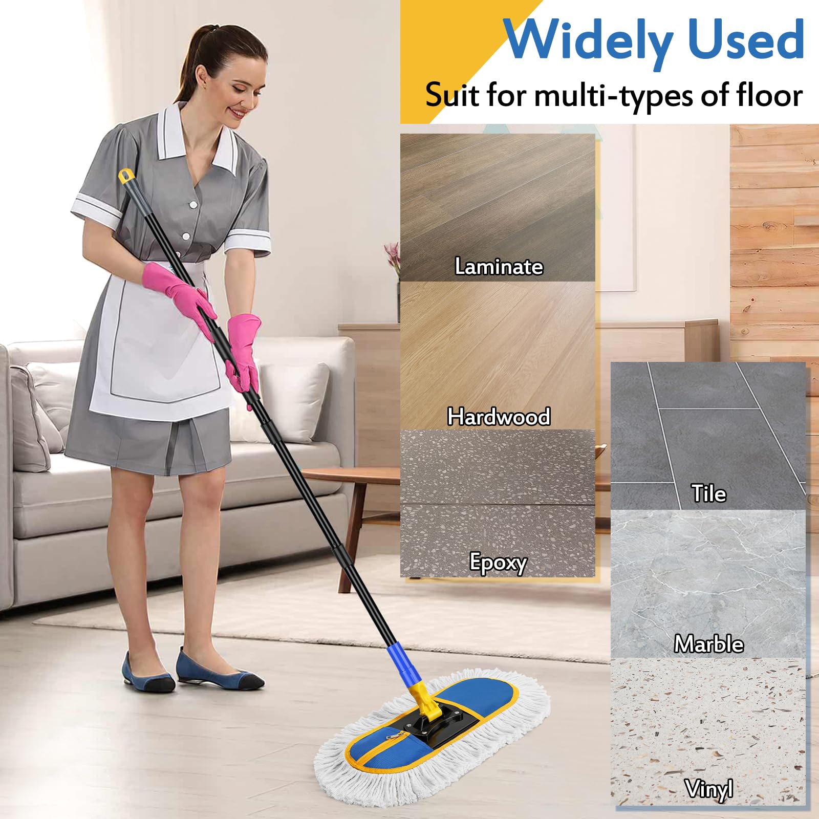 Dust Mop for Hardwood Floors Cleaning - ModHome Supplies