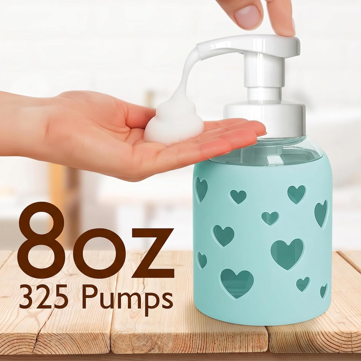 Foaming Hand Soap Dispenser Glass