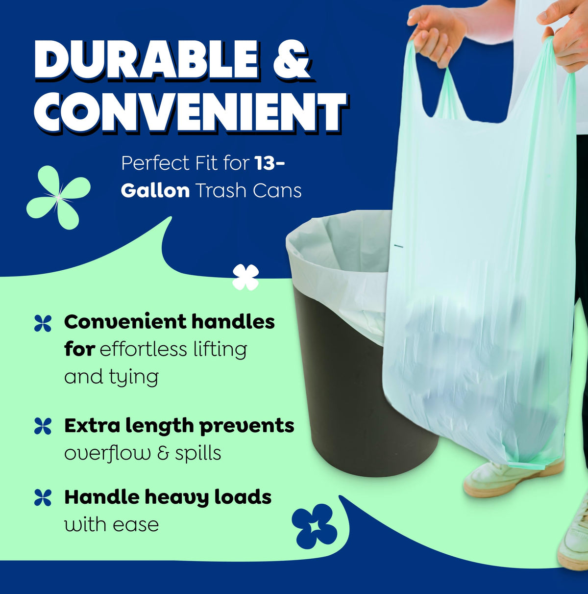 BPI 100% Home Compostable Kitchen Trash Bags (35 Count)