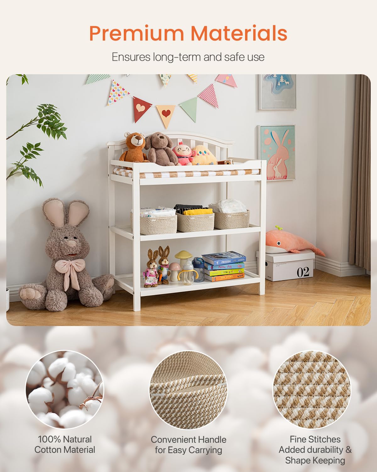 Small Woven Storage Basket for Organizing (3 Count)