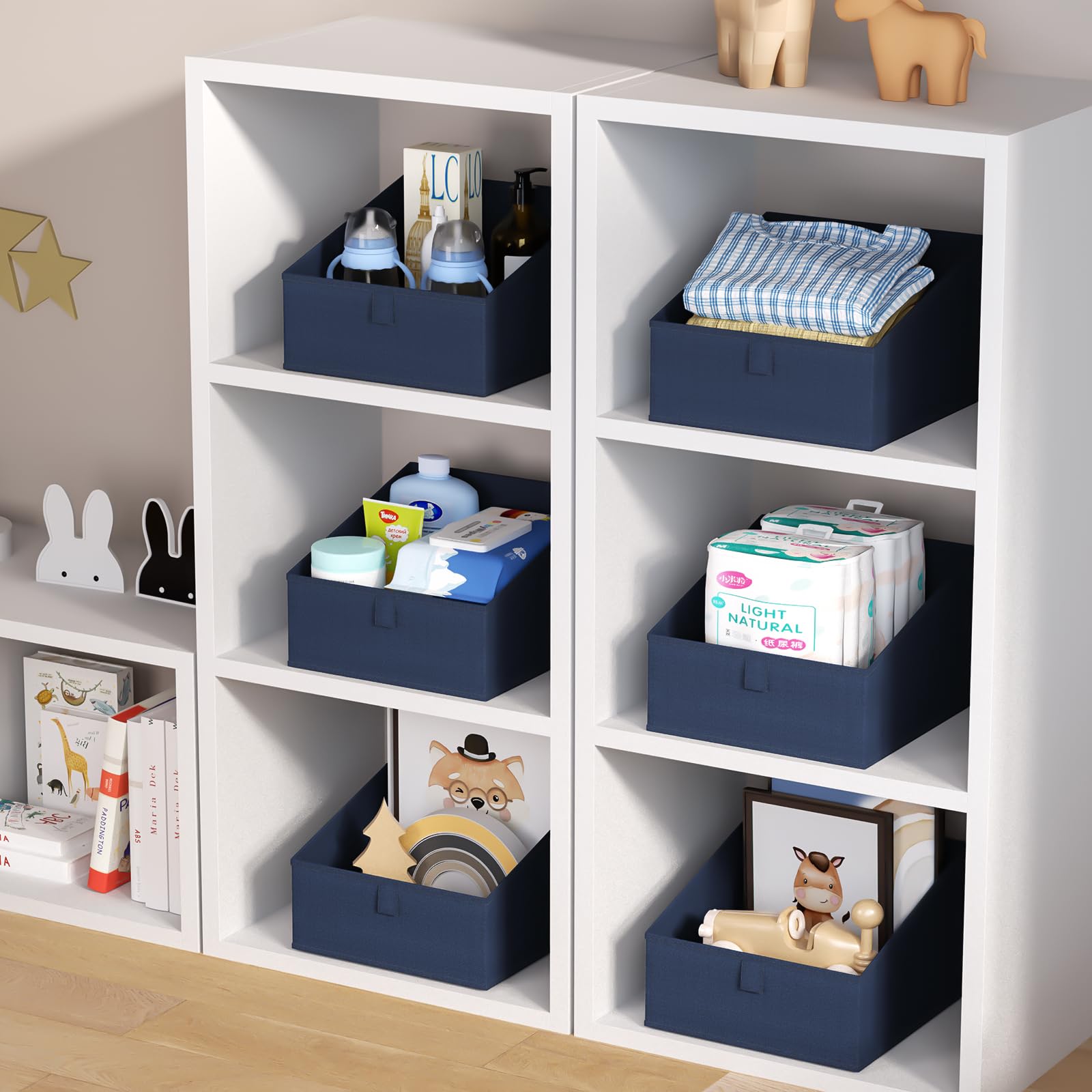 Closet Storage Bins 8 Pack (8 Count)