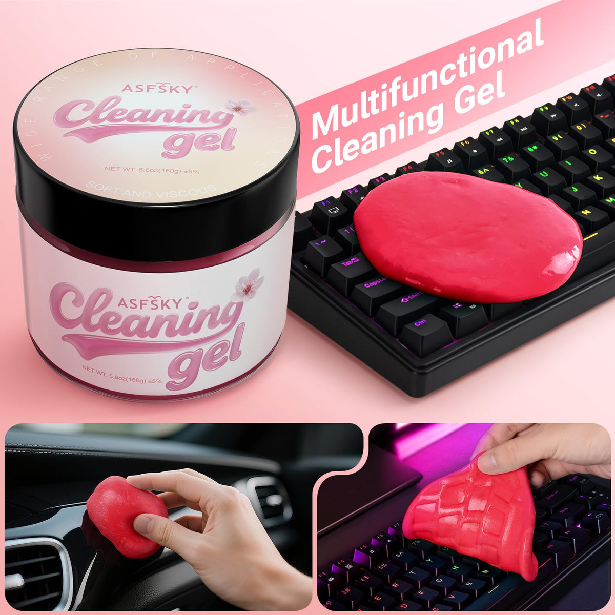 Car Cleaning Gel Cleaning Putty Universal Cleaning Gel Sakura