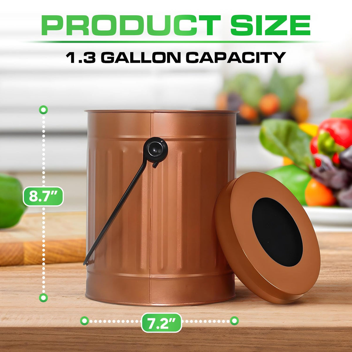 Countertop Compost Bin Kitchen Indoor