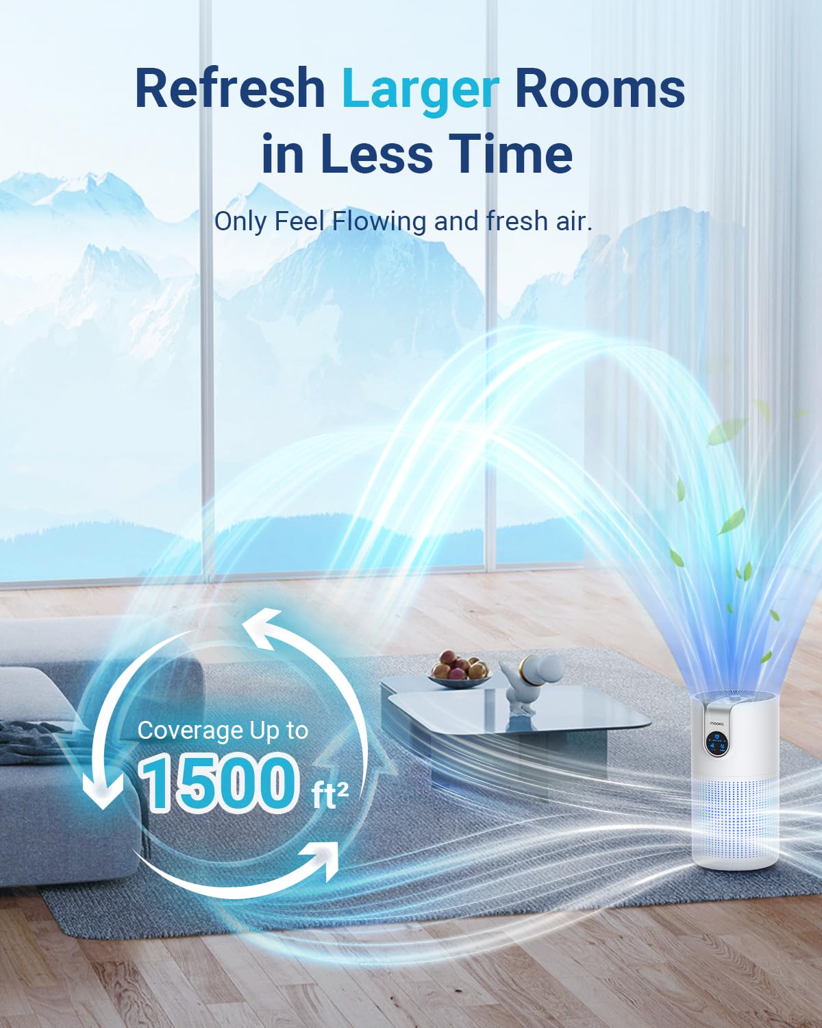 Air Purifiers for Home Large Room Up to 1500ft² with Aromatherapy