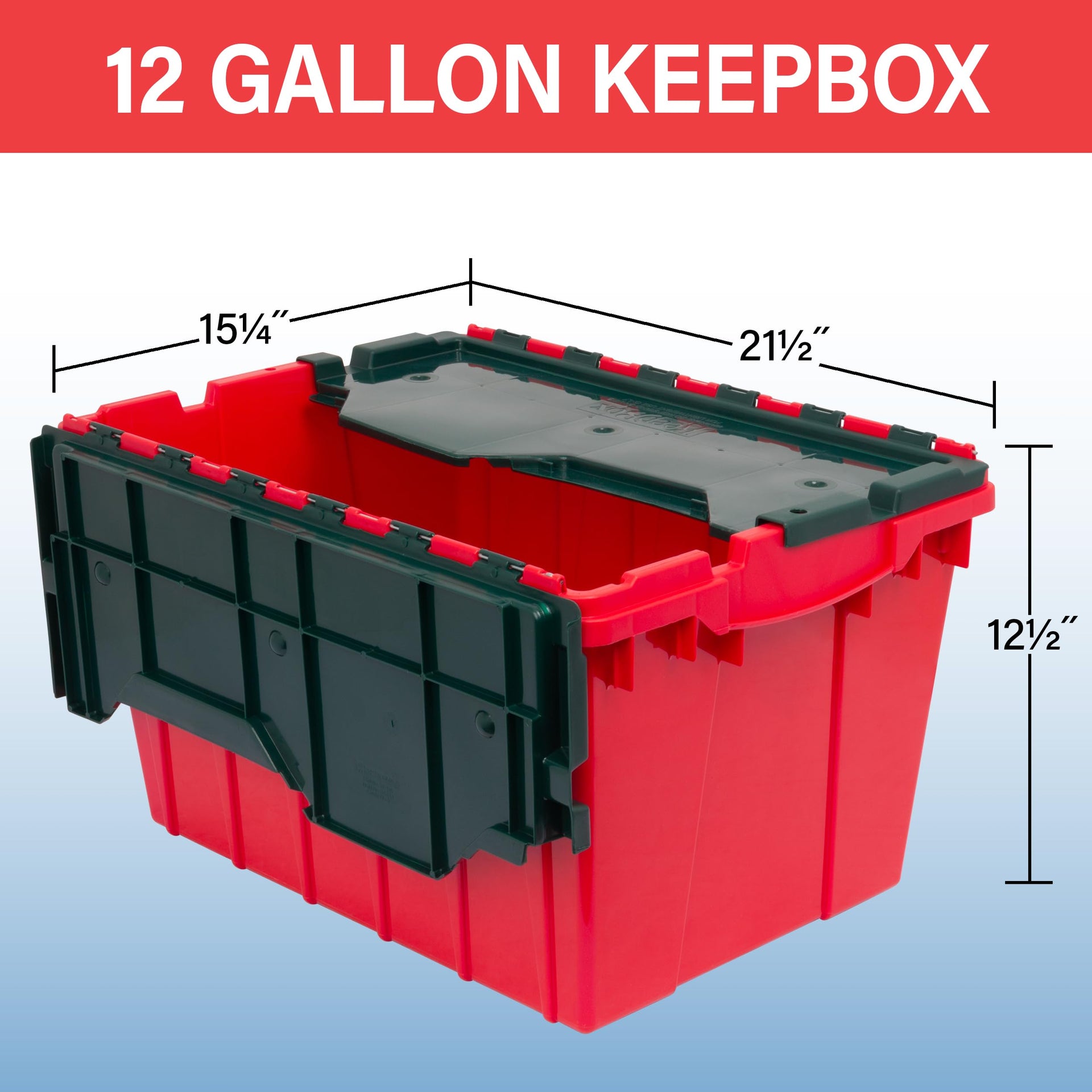 KeepBox 12 Gallon Storage Container (6 Count)