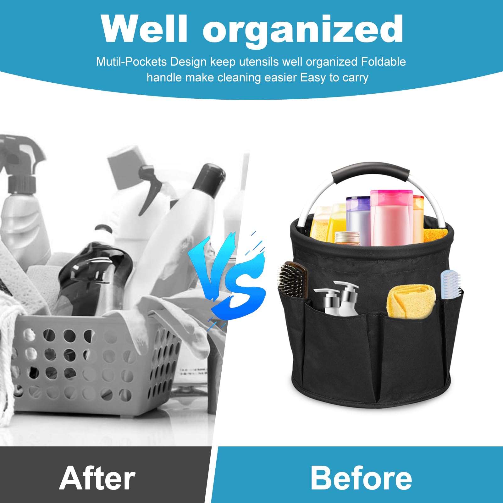 17L Cleaning Caddy with Handle
