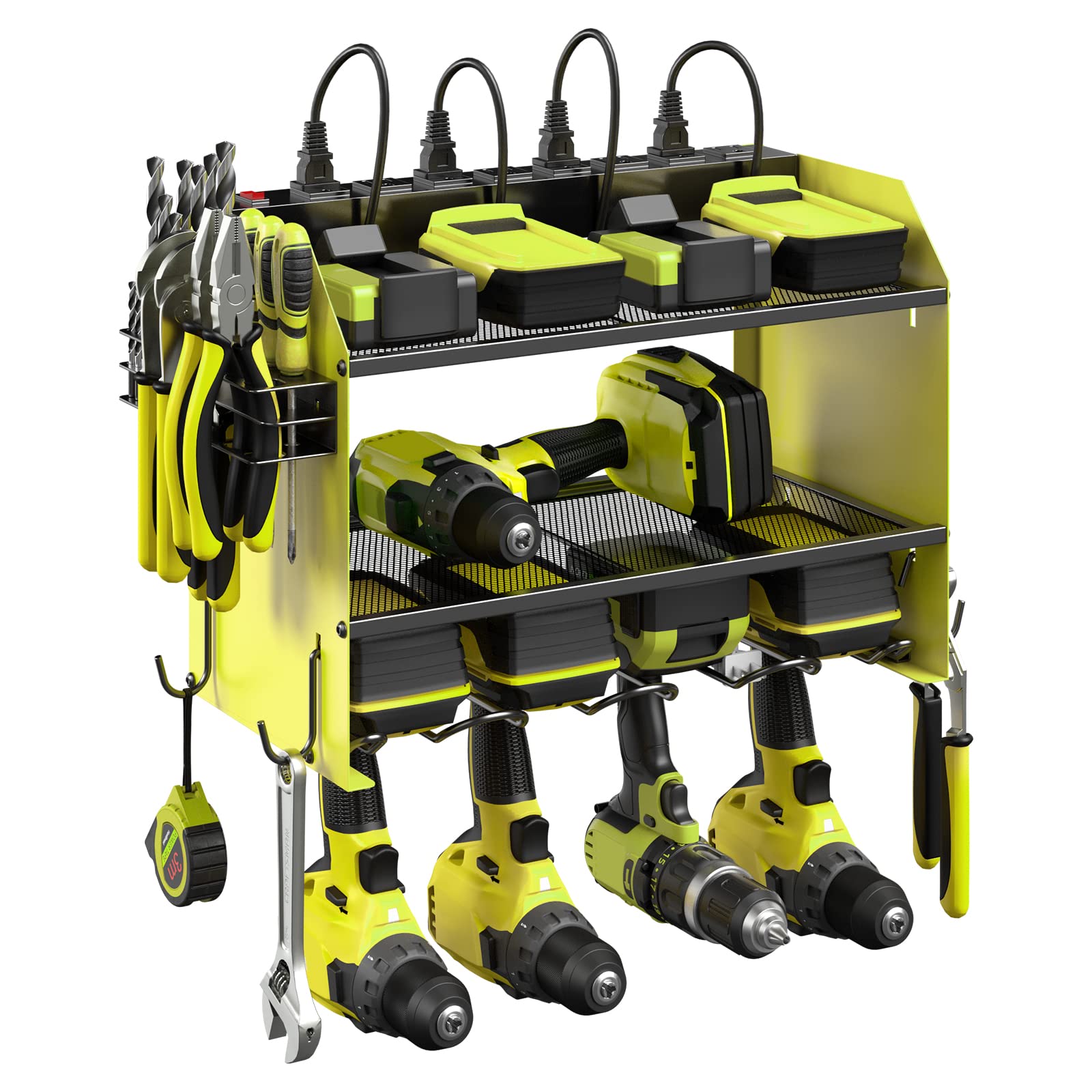 Wall Mount Modular Tool Charging Organizer