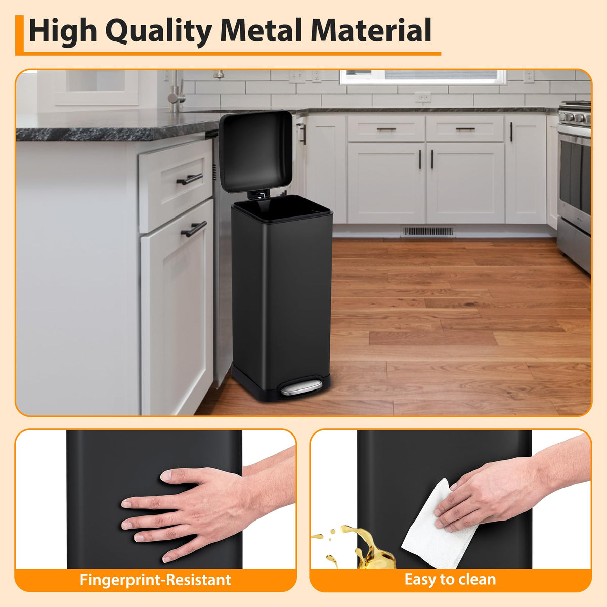 8Gallon 30l Kitchen Trash Can