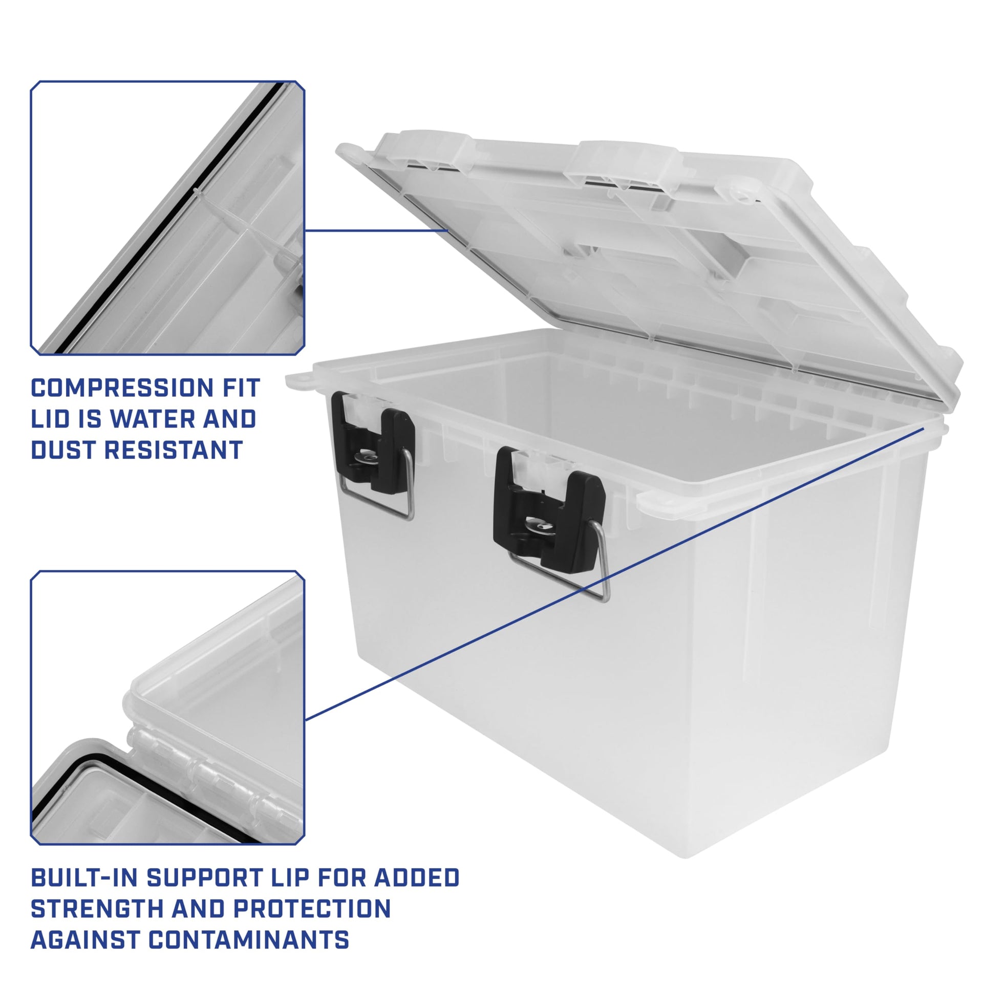 12763 XL Transparent Storage Bins With Lids