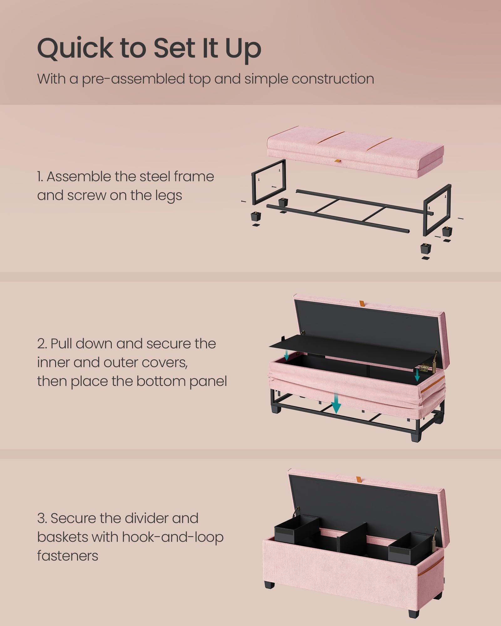 Storage Ottoman Bench