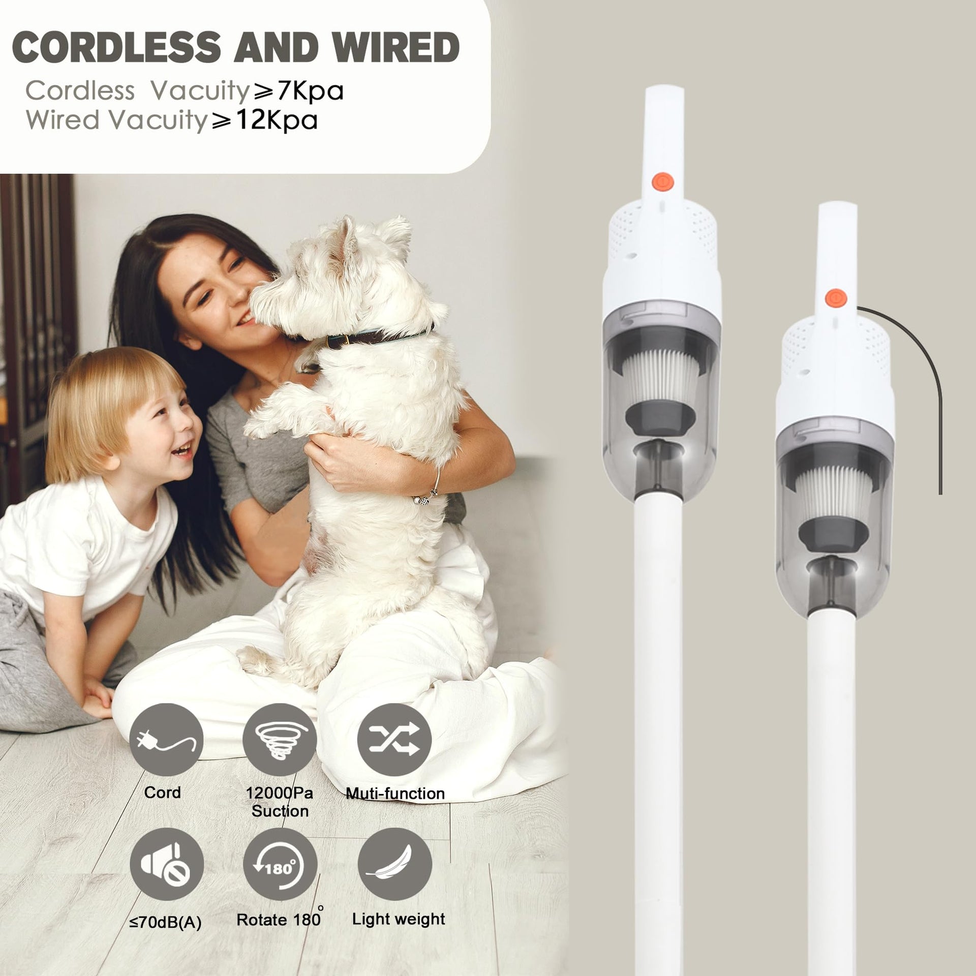 Corded Stick Vacuum Cleaner