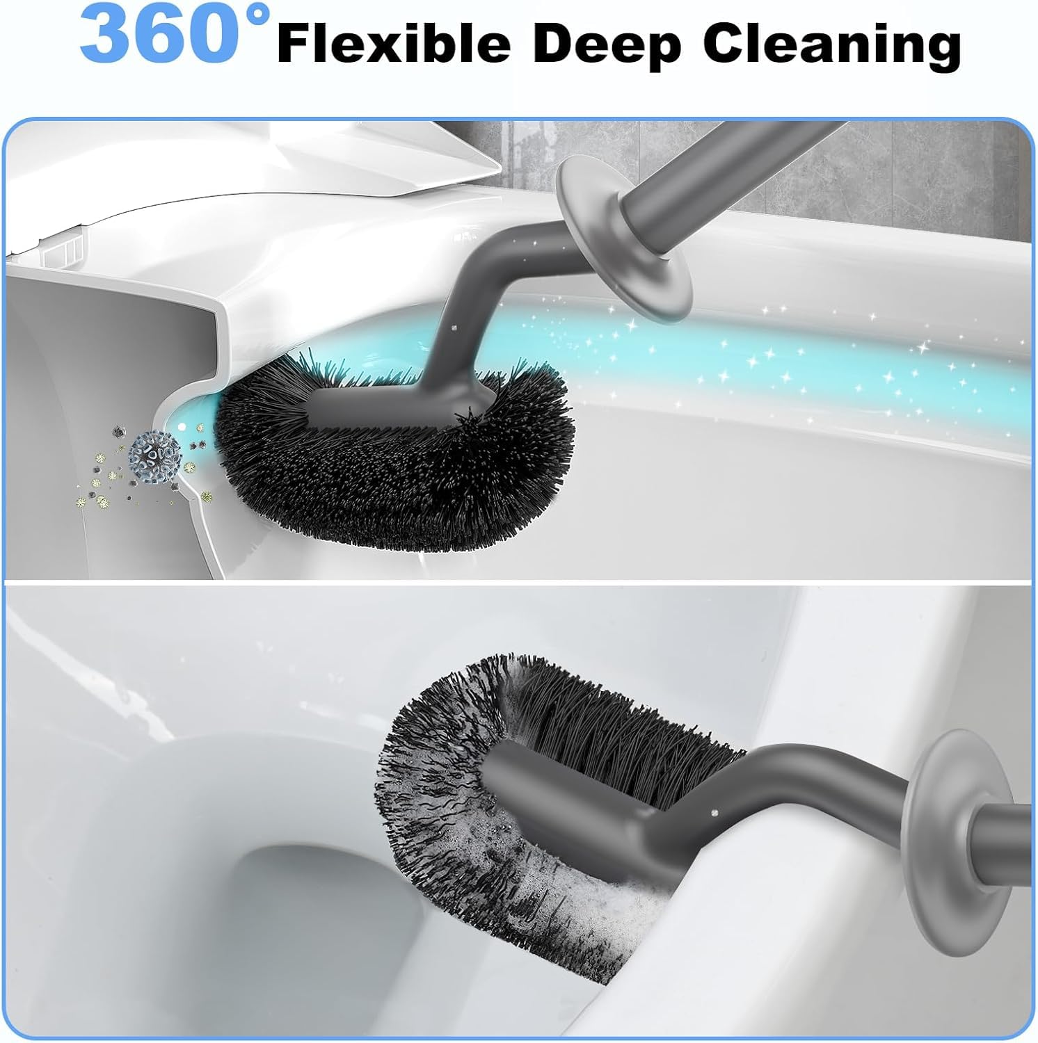 Toilet Bowl Brush Holder Set (2 Count)