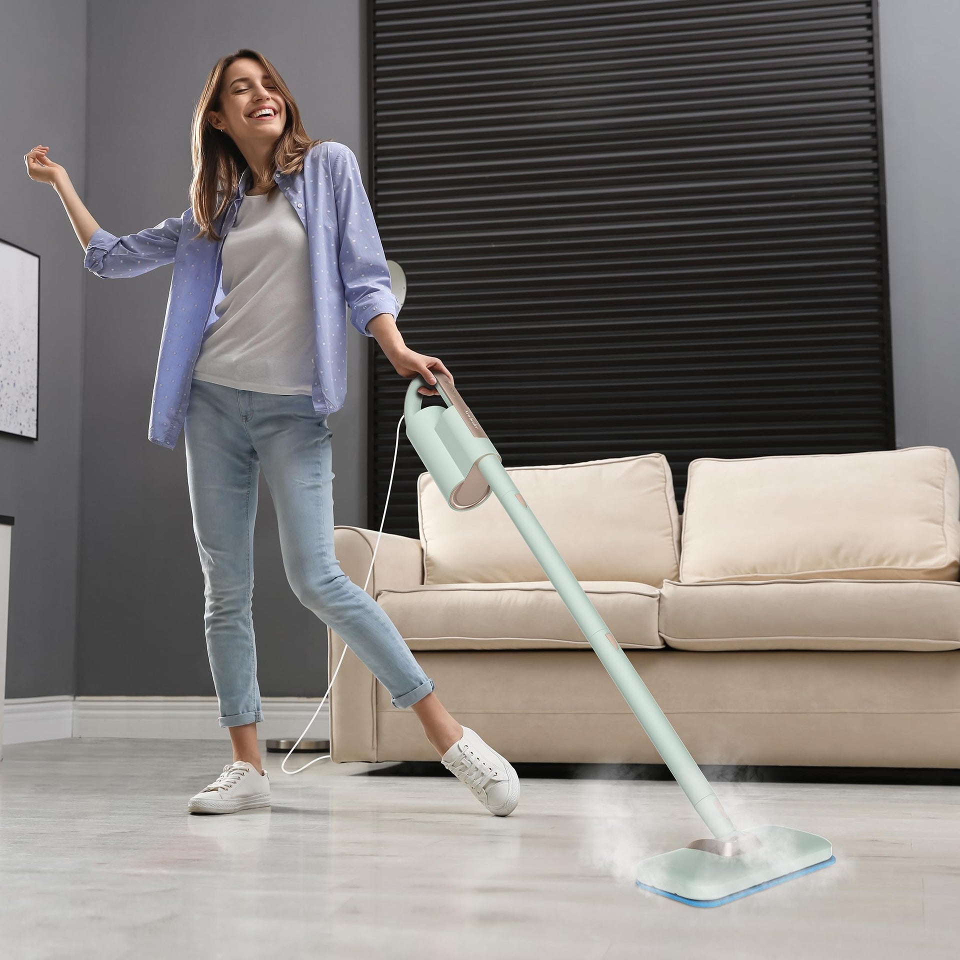 Steam Mop & Detachable Handheld Cleaner