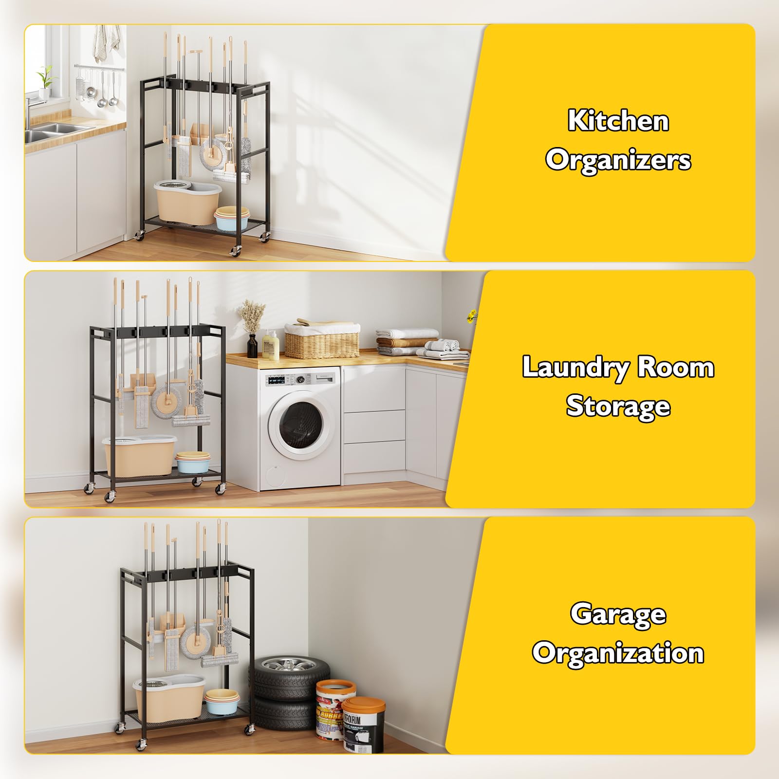 Broom And Mop Holder