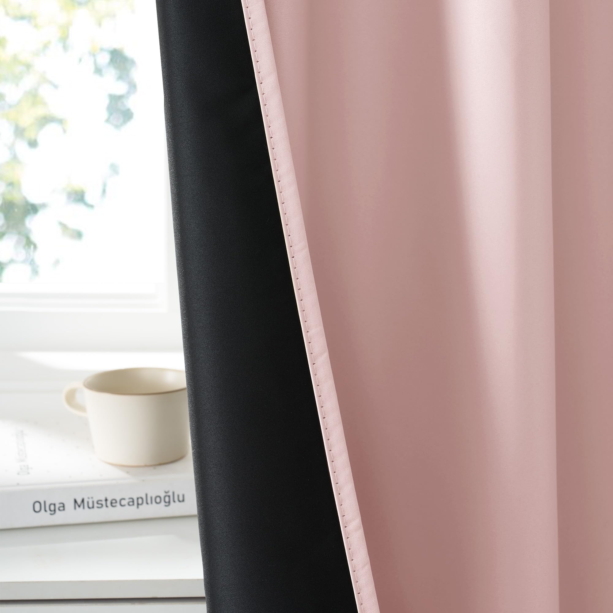 100% Blackout Short Curtains for Small Window (2 Count)