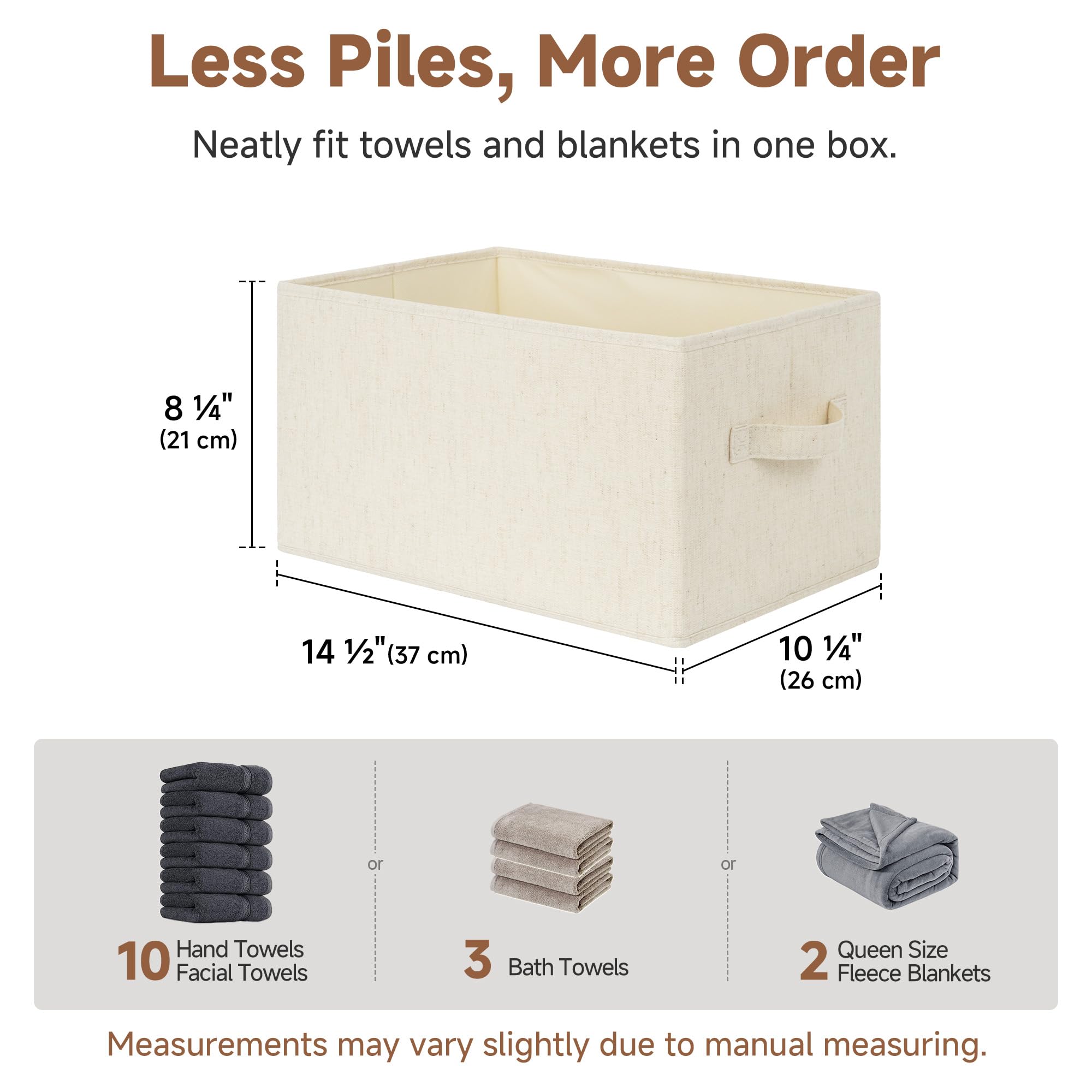 Closet Storage Bins (3 Count)