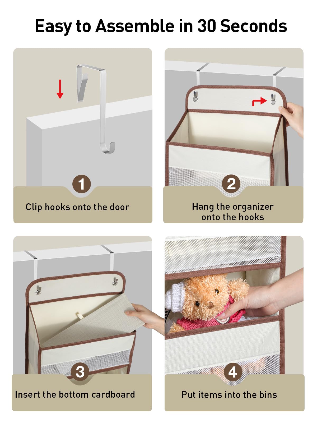 Hanging Over the Door Organizer 1 Pack