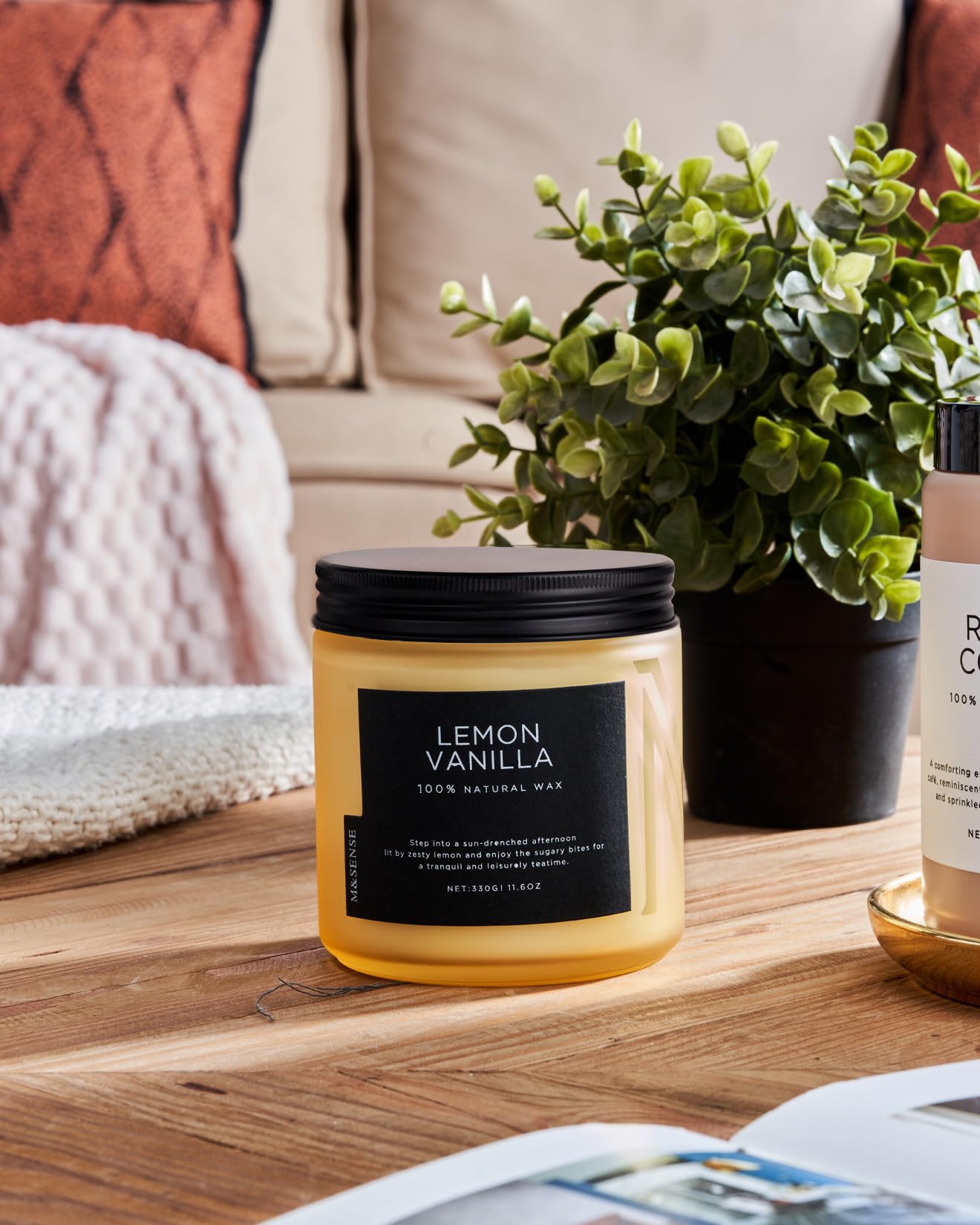 Lemon Vanilla Home Scented Candles (11.6 Ounce)