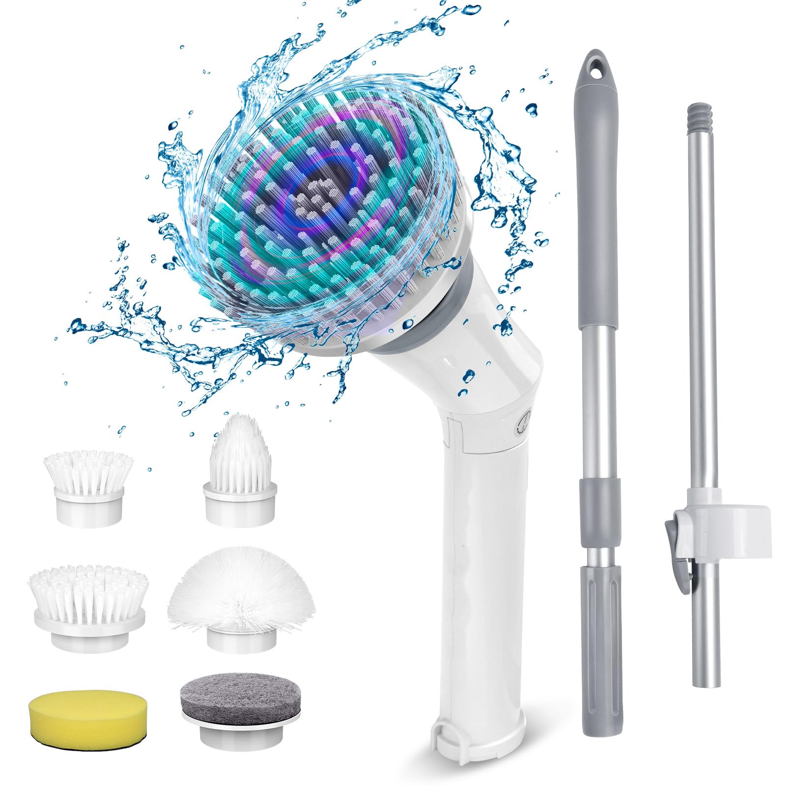 Upgrade Rechargeable Electric Scrubber for Cleaning