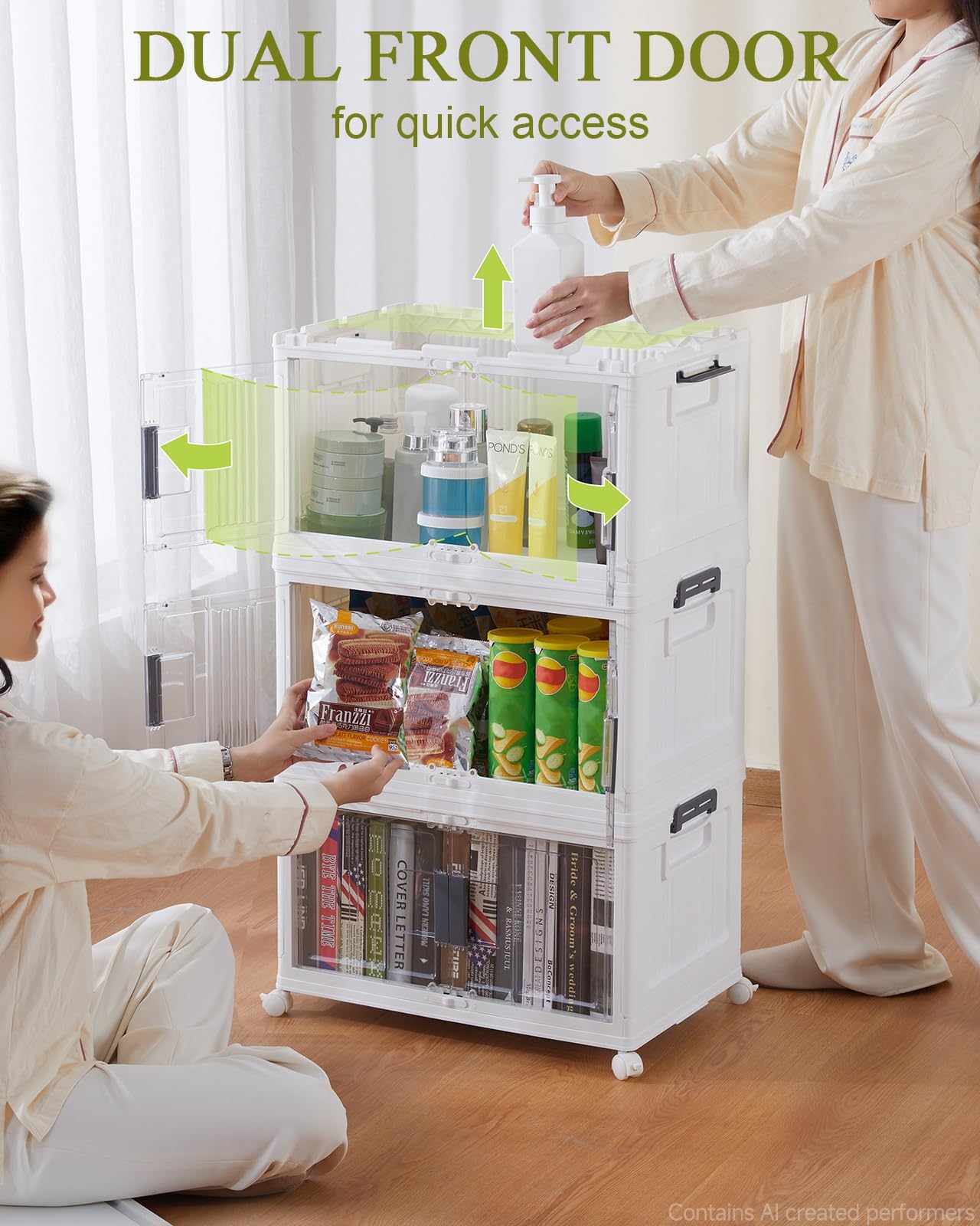 48QT Storage Bins with Lids for Home