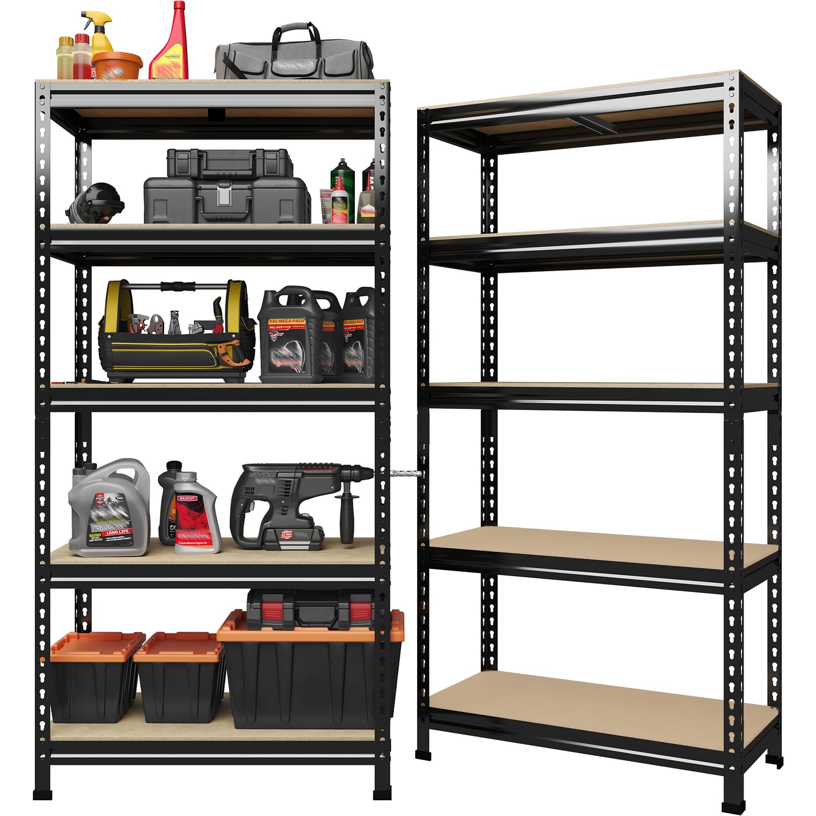 5 Tier Garage Storage Shelves (2 Count)