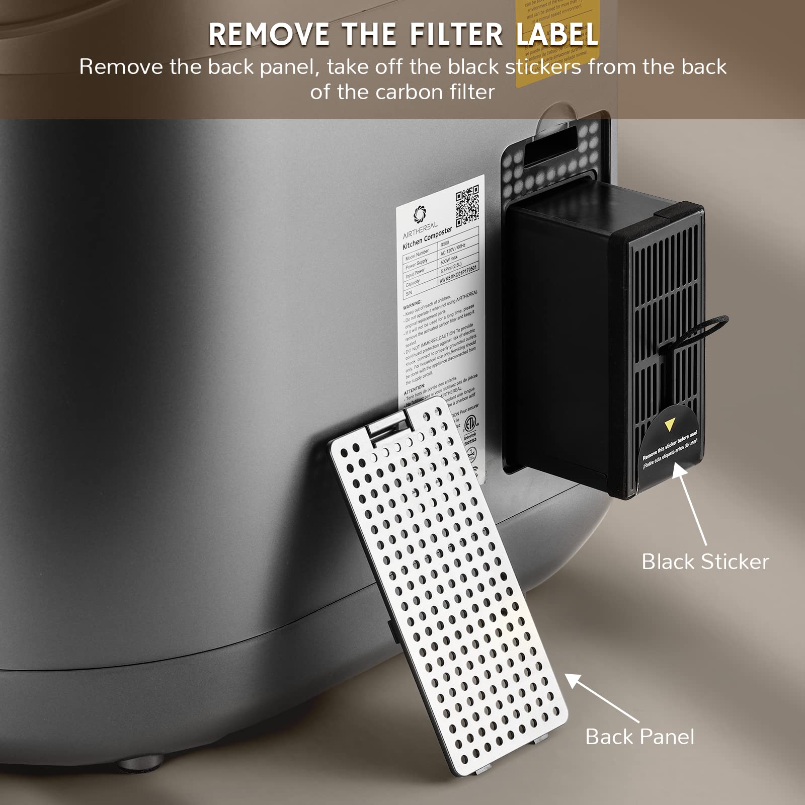 R500 Electric Kitchen Composter
