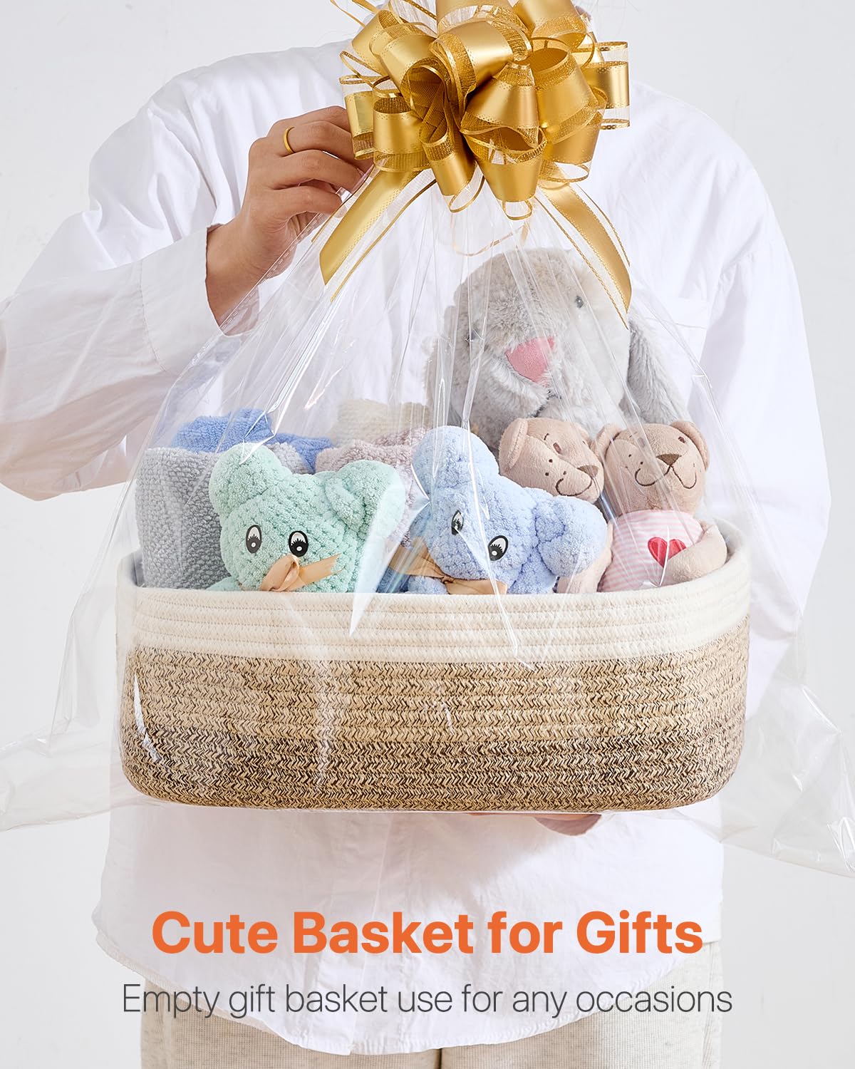 Small Woven Storage Basket for Organizing (3 Count)