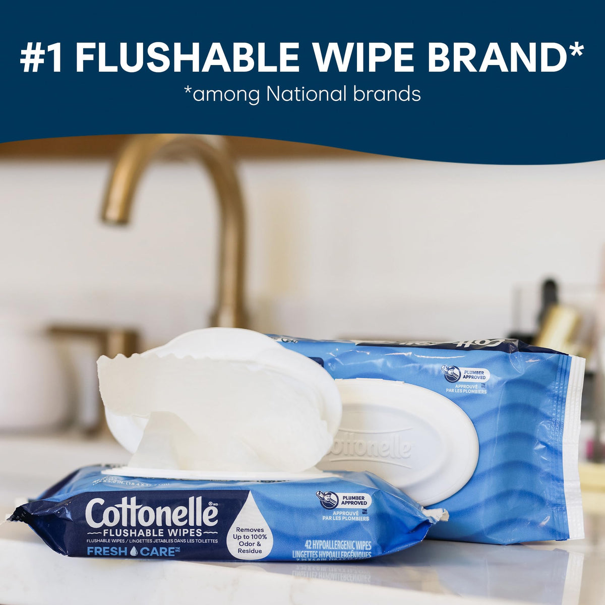 Fresh Feel Flushable Wipes (672 Count)