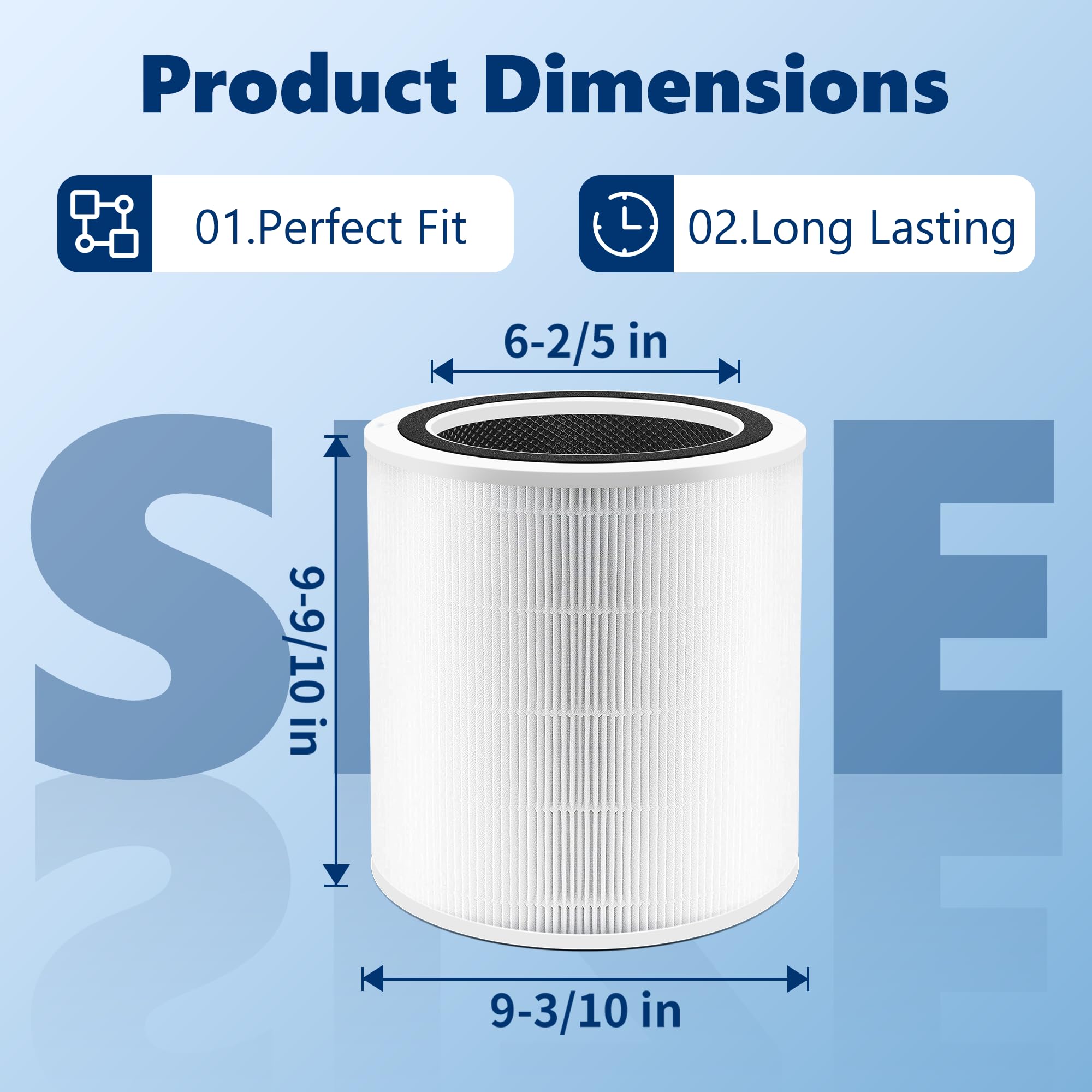 Core 400S Replacement Filter for LEVOIT Core 400S Smart WiFi Air Purifier