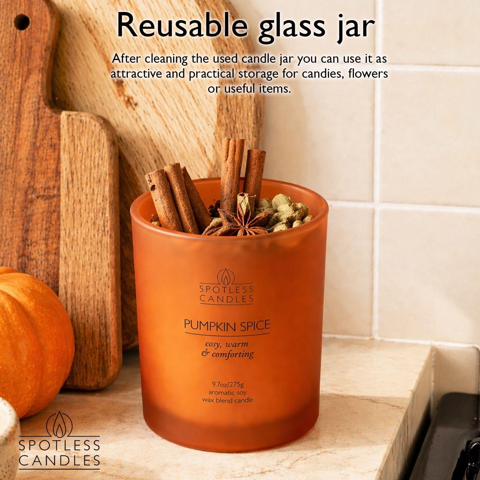 Pumpkin Spice Candle; 9.7 oz