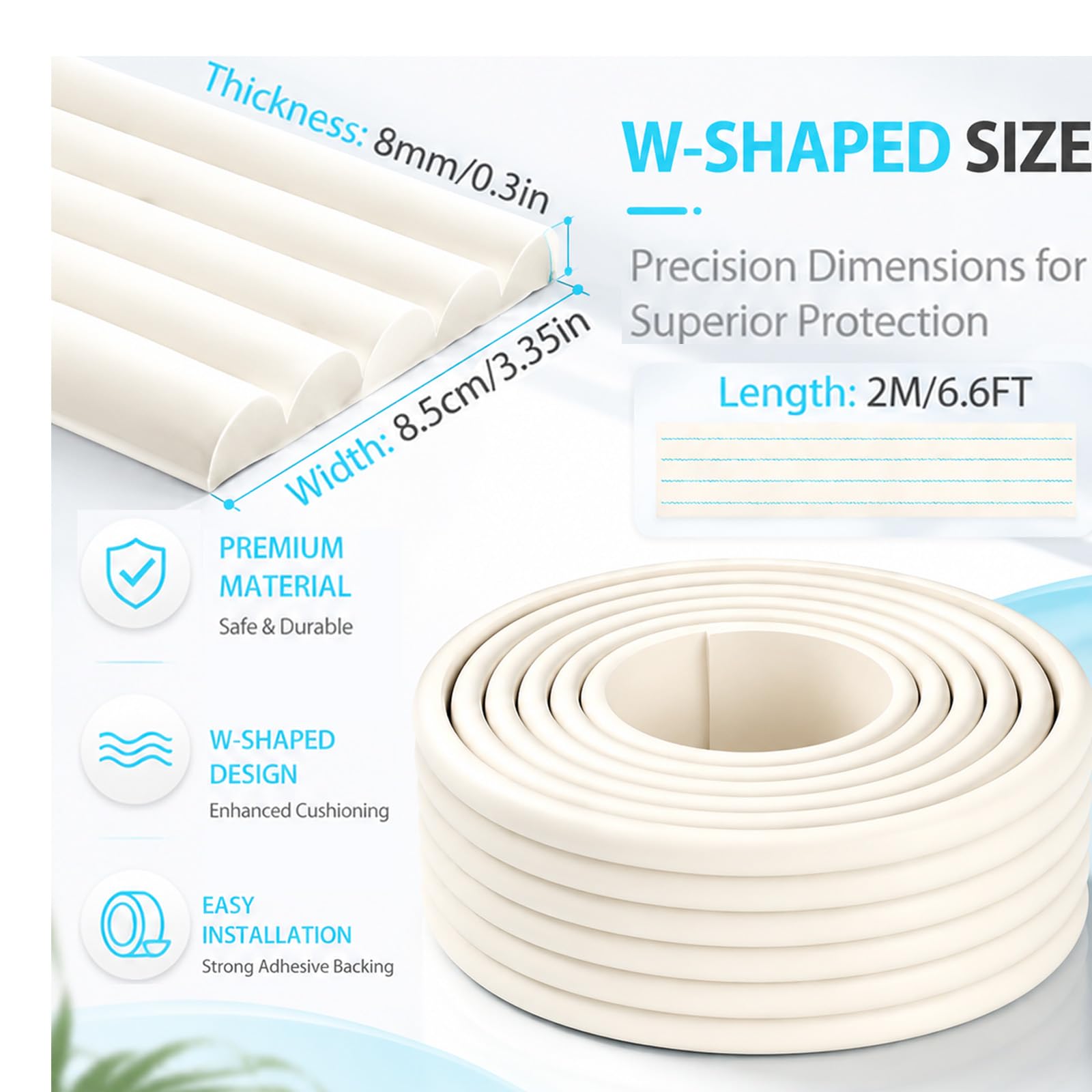 Foam Baby Edge Protector Strip Furniture Safety