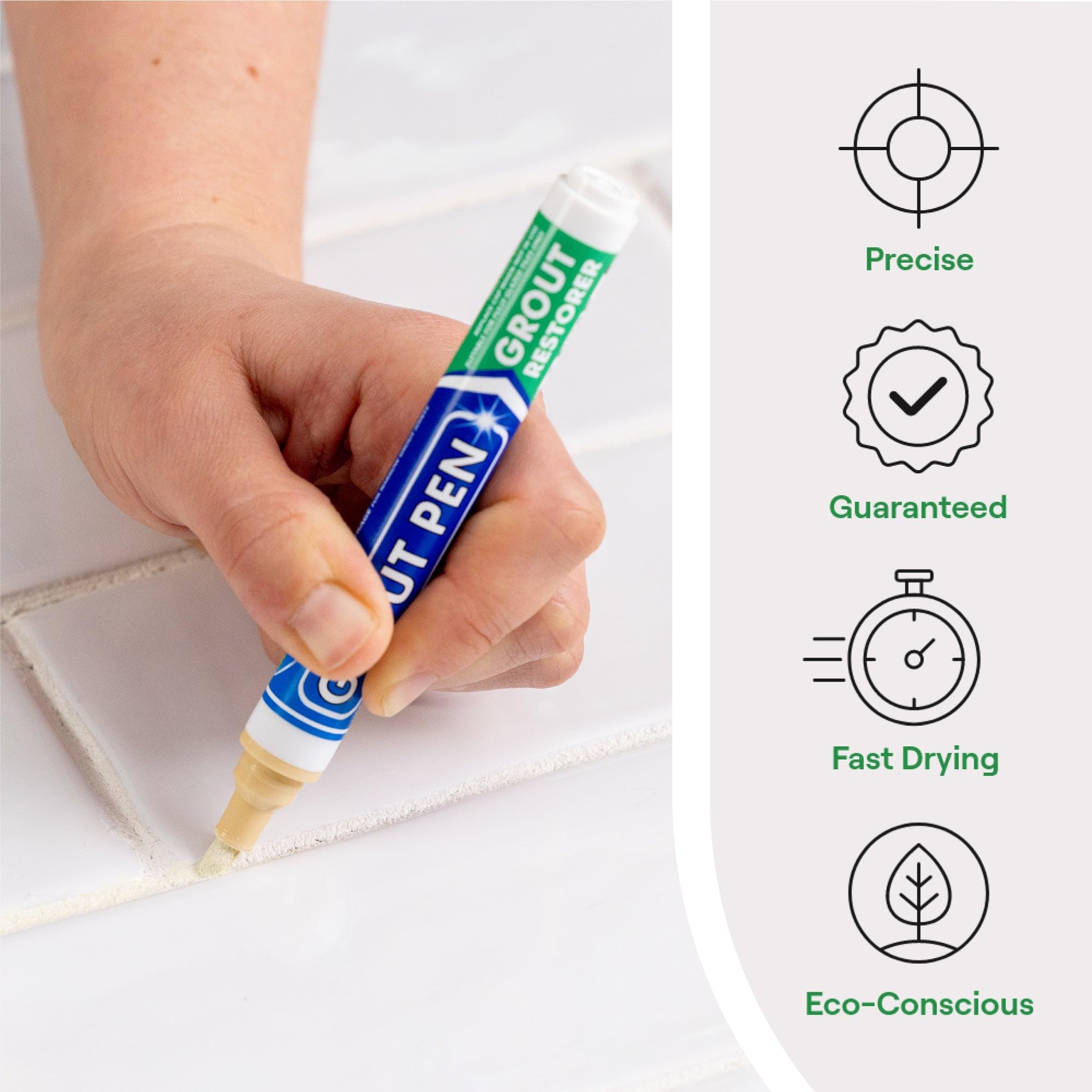 Grout Pen Cream Tile Grout Paint Marker (3 Count)