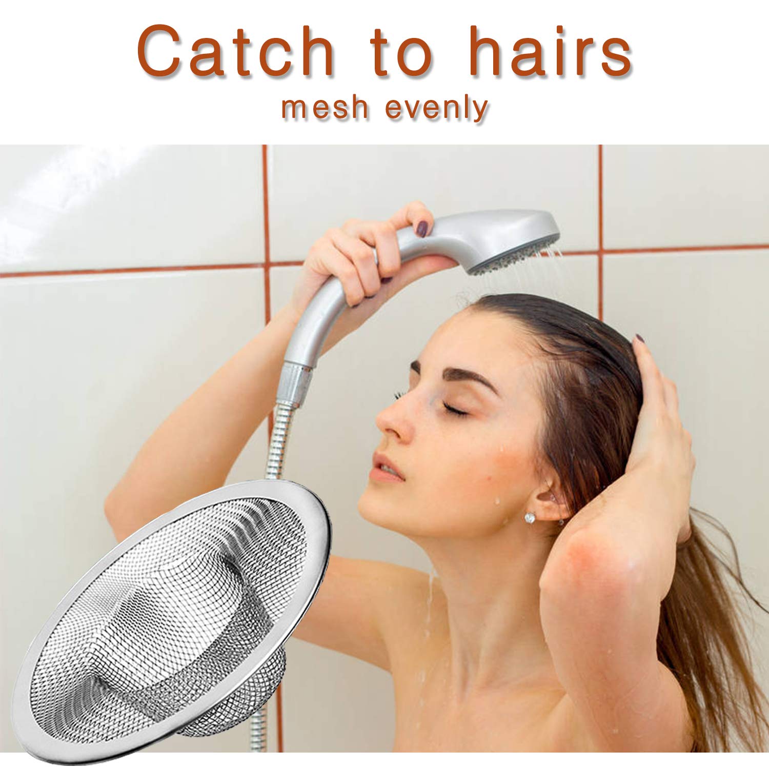 2pcs Heavy Duty Stainless Steel Slop Basket Filter Trap (2 Count)