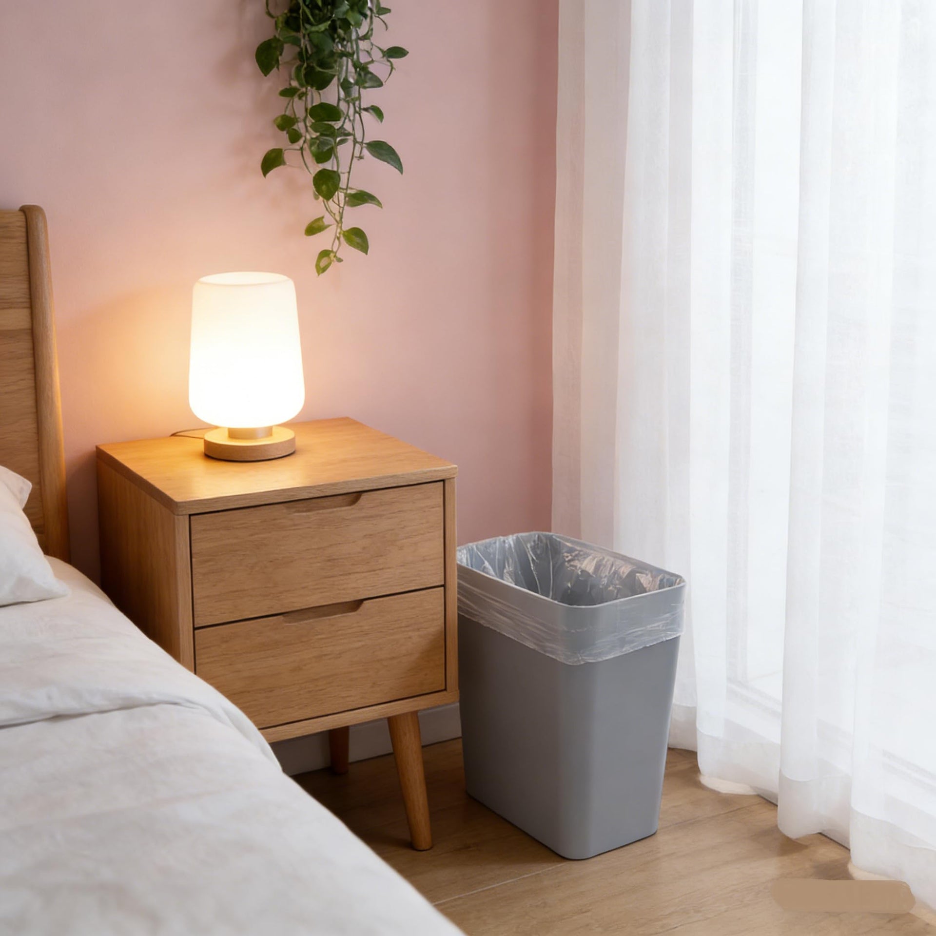 Pack of 3 Basics Small Trash Can (3 Count)