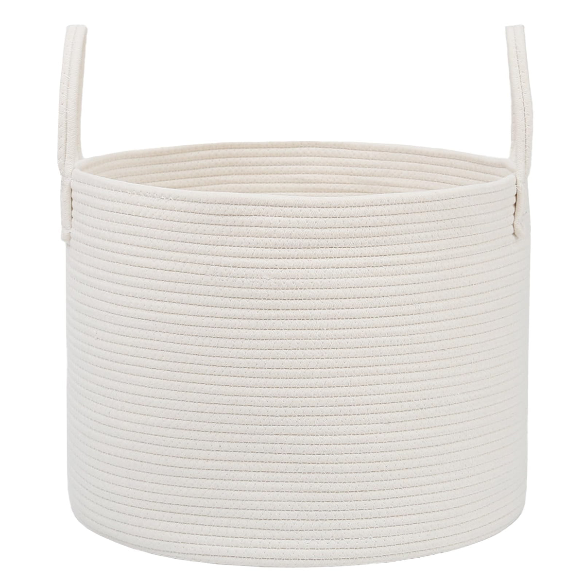 65L Extra Large Machine Washable Cotton Rope Blanket Basket