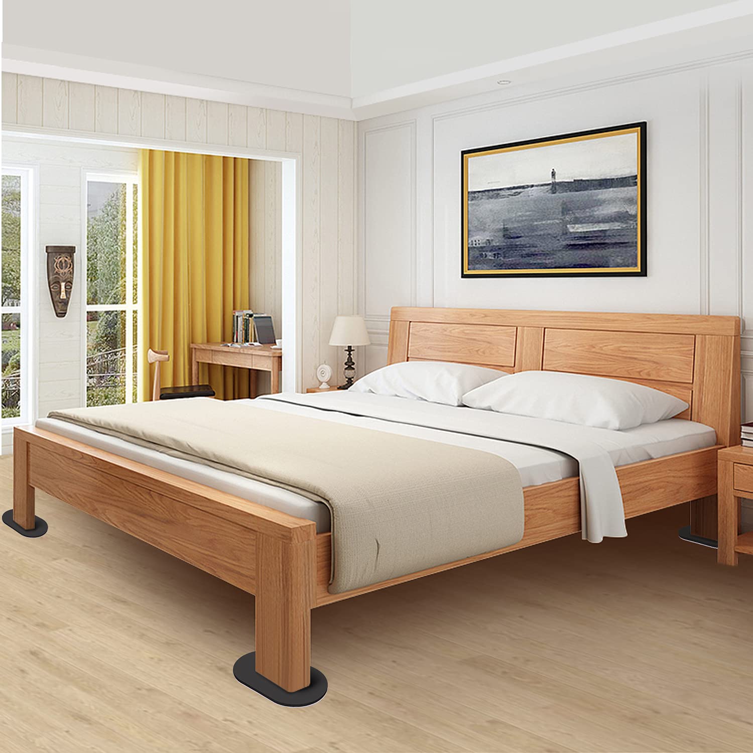 Large Furniture Sliders for Carpet and Hardwood Floors (8 Count)