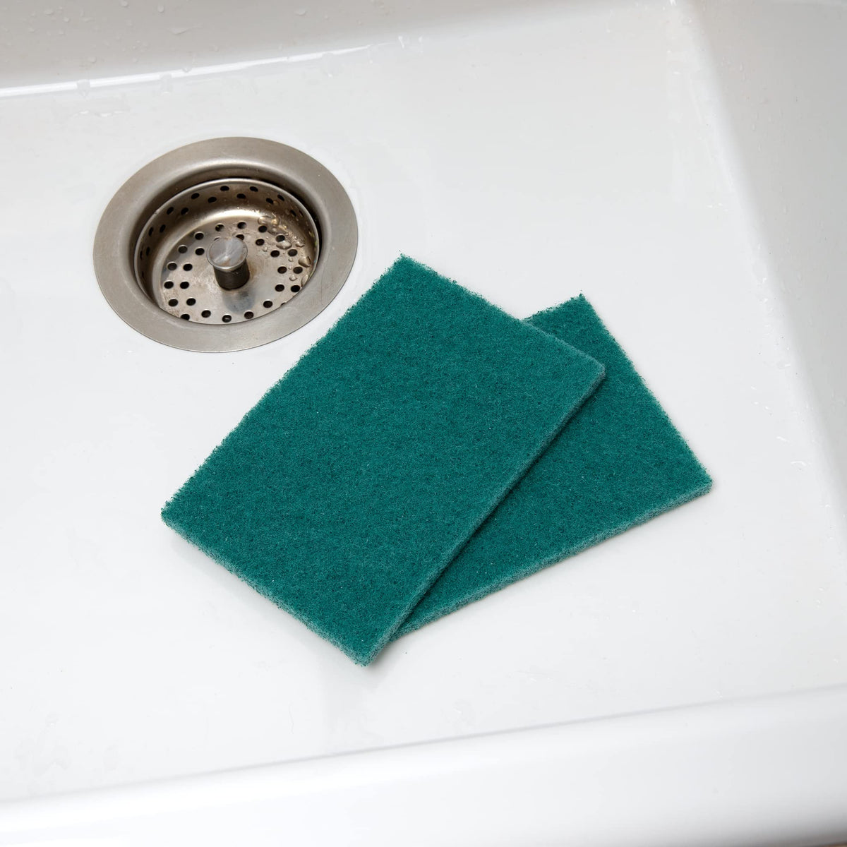 50 Pack Heavy Duty Green Scouring Pads 4x6 Inch