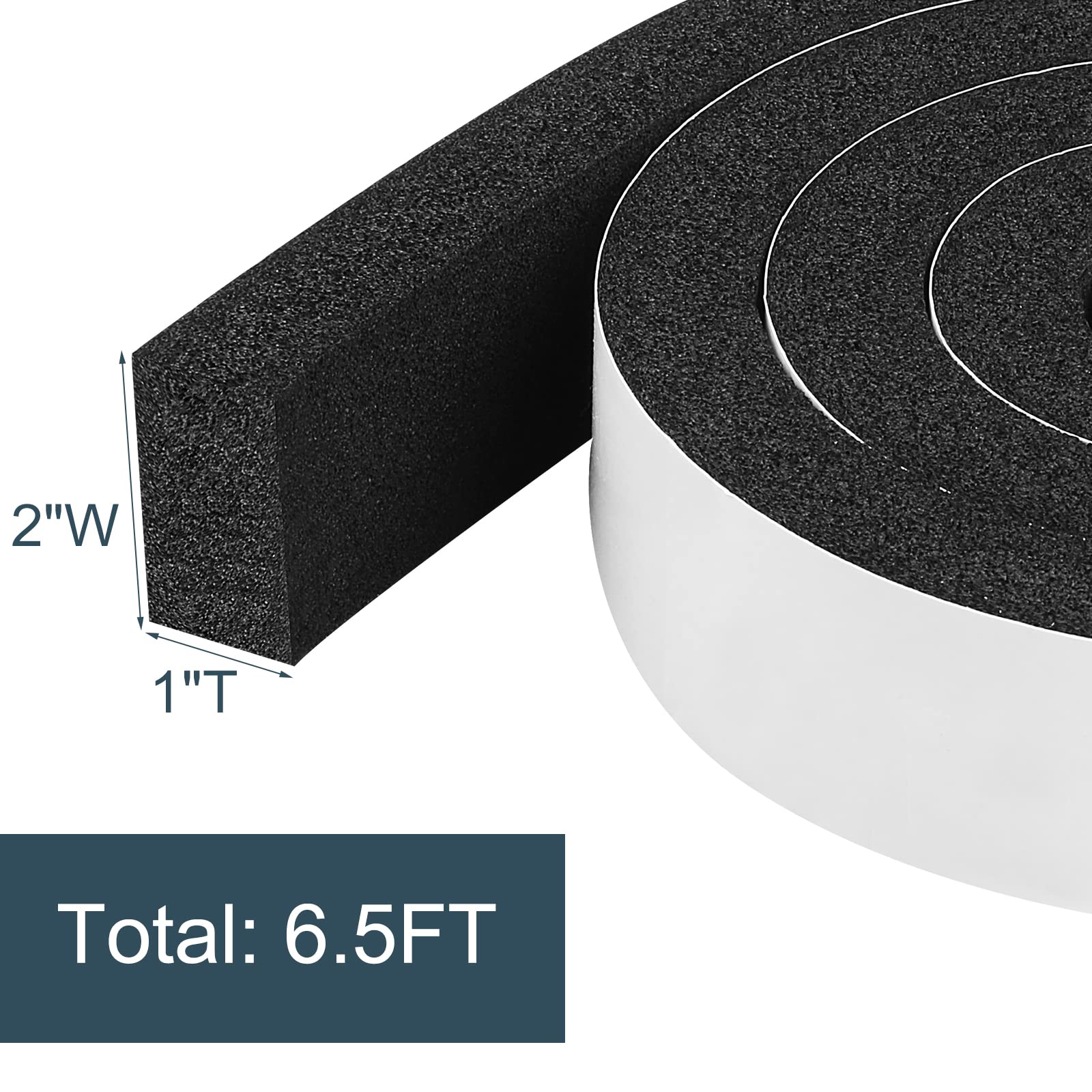 Weather Stripping Door Seal Window Air Conditoner Insulation Foam Seal Tape Black Open Cell Door Seal Strip