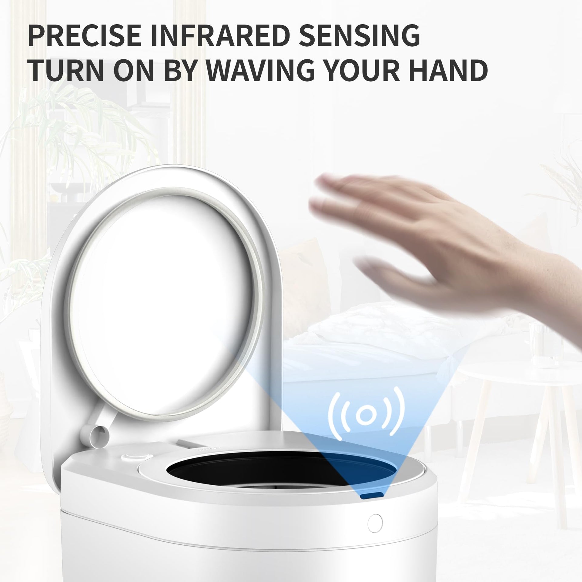S2000 5.5 Gallons Smart Trash Can with Motion‑Sensor Lid