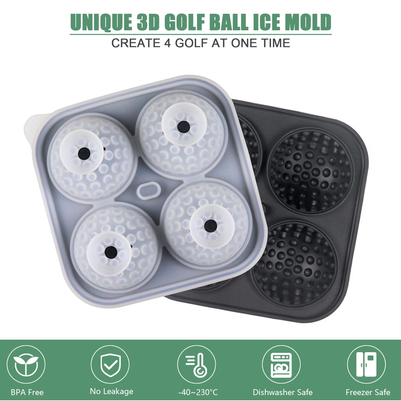 Golf Ice Cube Tray 3D